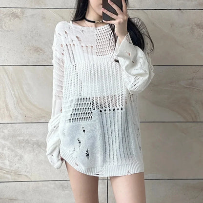 Women’s Summer Loose Long Sleeve Korean Sweater Top