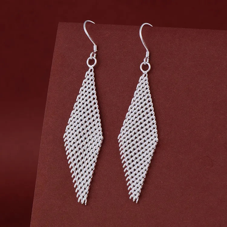 Sterling Silver Heart Stud Earrings for Women