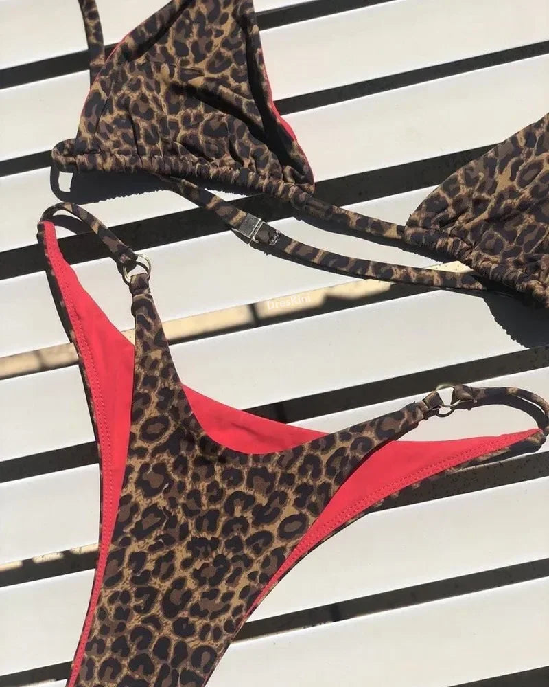 Sexy Leopard Bikini Suit