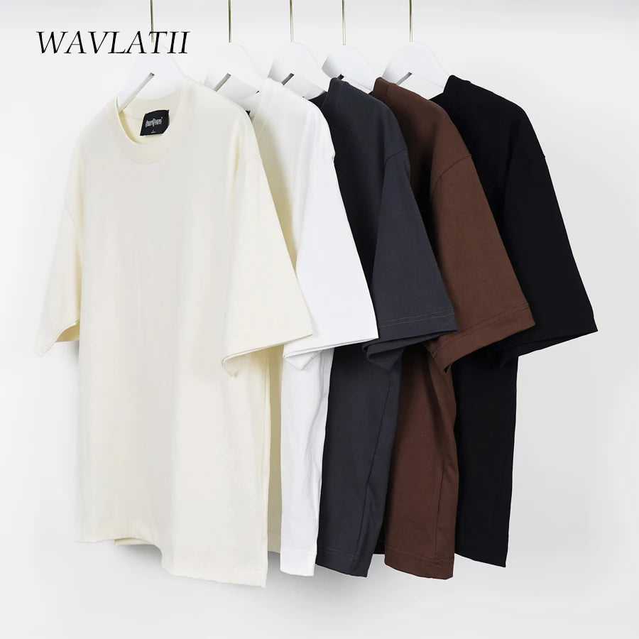 WAVLATII Oversized Summer T-Shirts