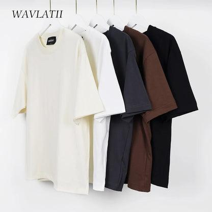 WAVLATII Oversized Summer T-Shirts