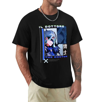 Men’s Genshin Impact Dottore T-Shirt | Oversized Casual Graphic Tee