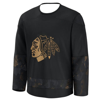 Hockey Jersey | Native Head Logo Long-Sleeve 3D HD Print Pullover | Unisex Fan Apparel
