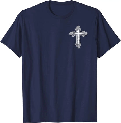 Eastern Orthodox Christian Cross IC XC Jesus Men T-Shirt Short Sleeve Casual Cotton O-Neck Summer Shirts
