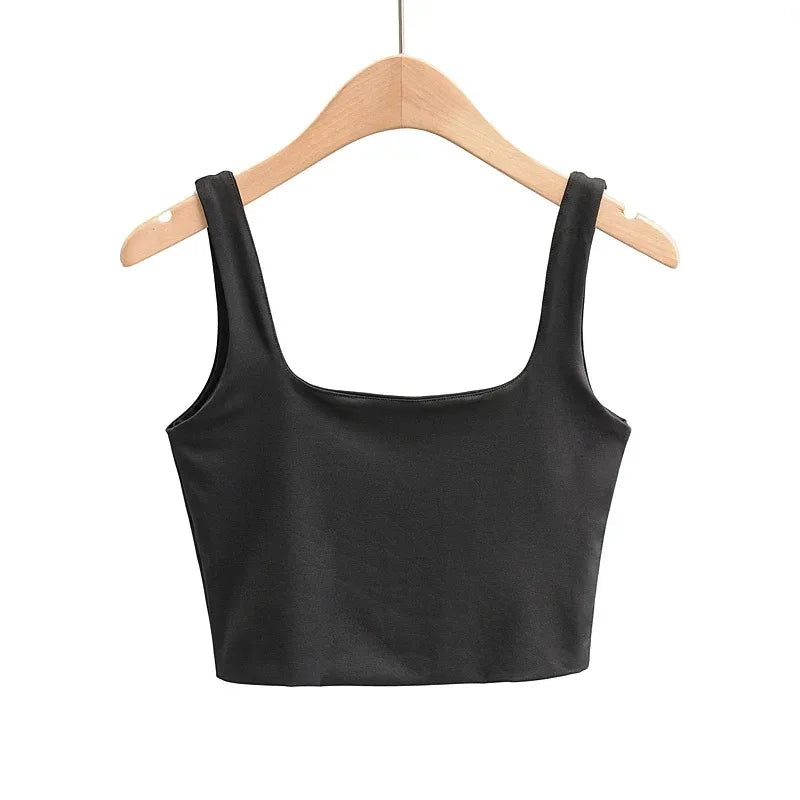 Women’s Summer Sleeveless Square Neck Tank Tops – 6 Colors