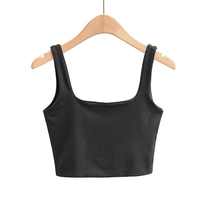 Women’s Summer Sleeveless Square Neck Tank Tops – 6 Colors