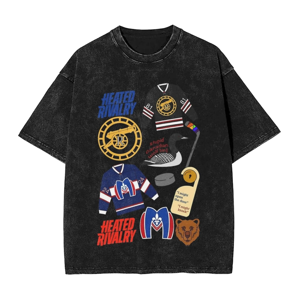 Heated Rivalry Shane Hollander T-Shirt | Washed Cotton Streetwear Graphic Tee