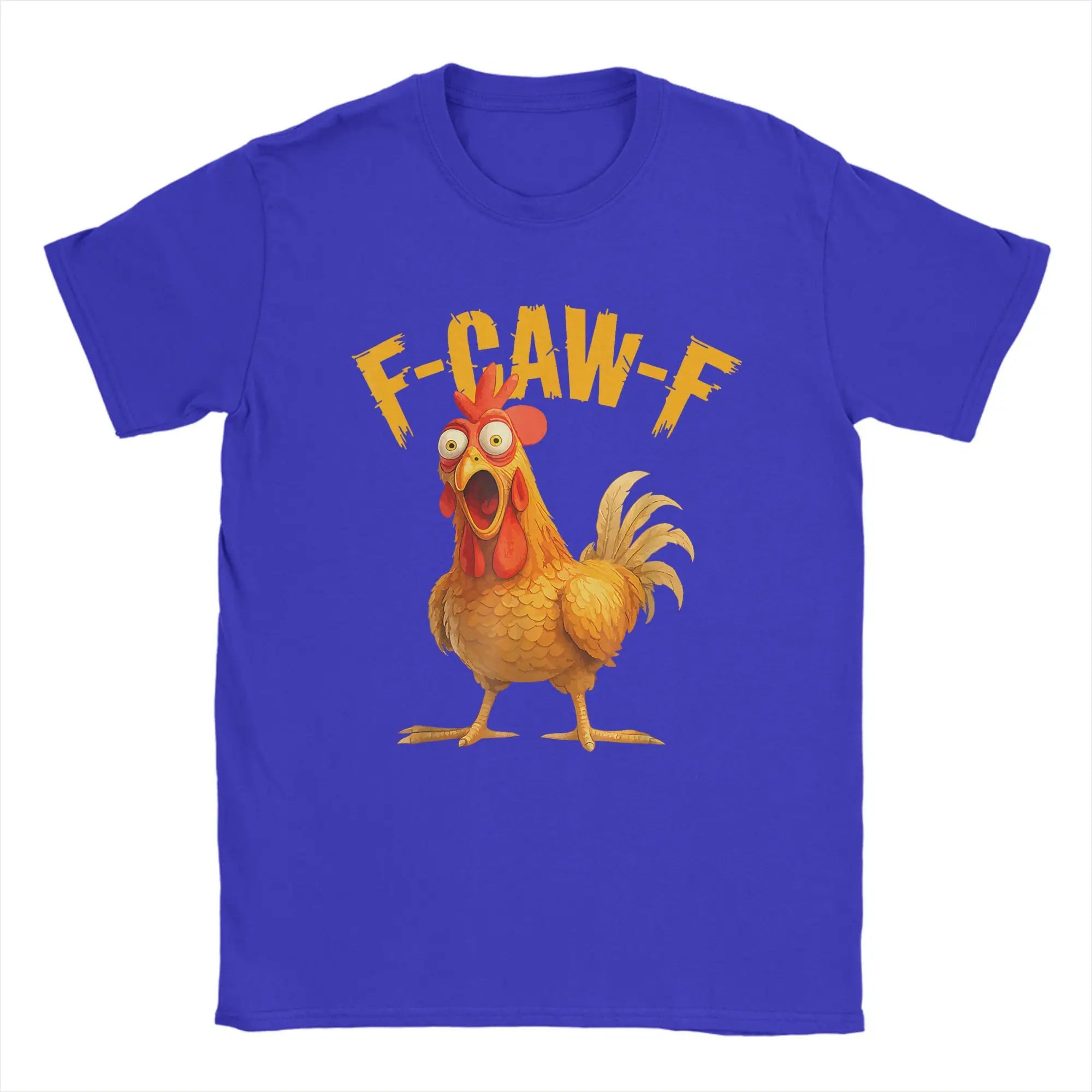 Funny F Caw F Chicken FCAWF T-Shirt | Men’s 100% Cotton Graphic Tee
