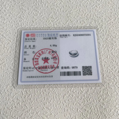 925 Sterling Silver Vintage Gold Hoop Earrings