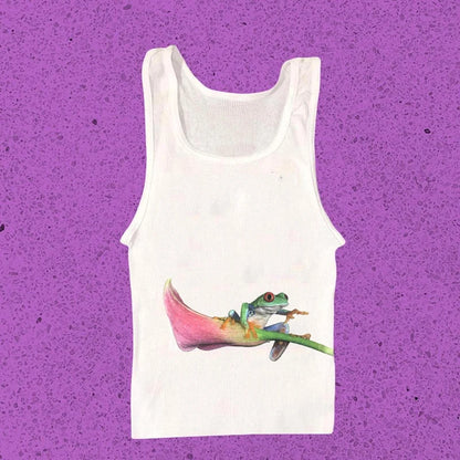 Vintage Y2K Baby Tee – Graphic Print Crop Top