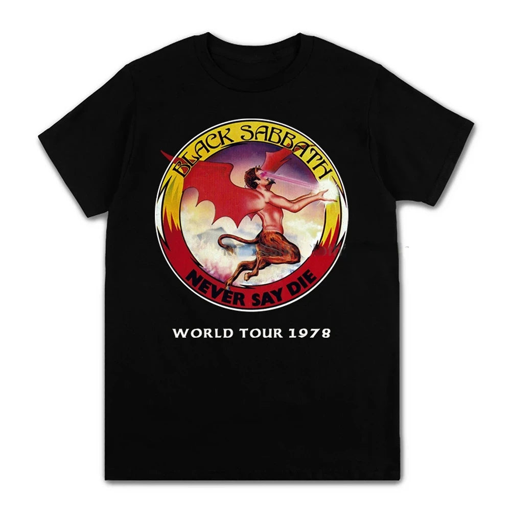 Black Metal Rock Band Graphic T-Shirt