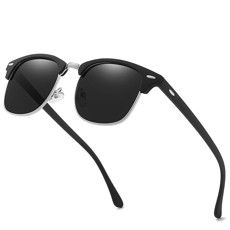 Classic Half Frame Polarized Sunglasses