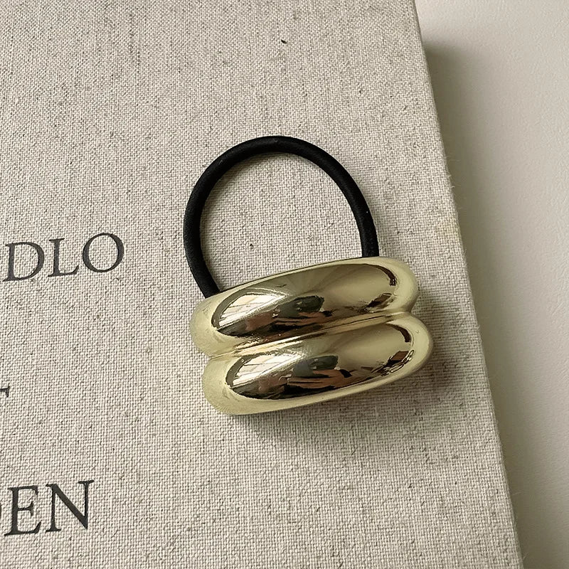 Irregular Golden Metal Hair Band for Women &amp; Girls