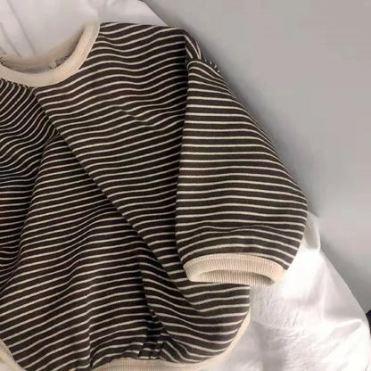 Kids Striped Long Sleeve T-Shirt – Cotton Casual Top