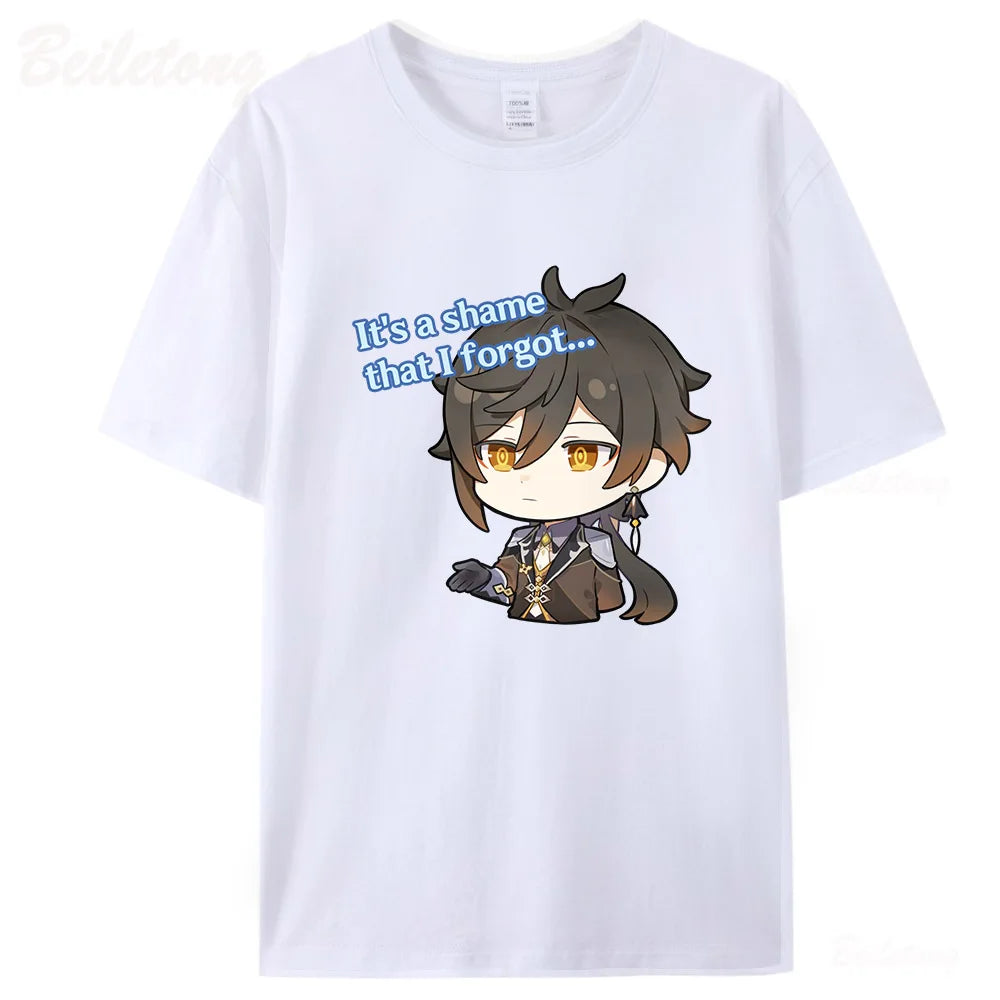 Women’s Genshin Impact Zhong Li T-Shirt | Cartoon Streetwear Tee
