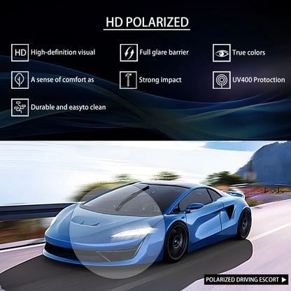 Vintage Square Polarized Sunglasses – UV400 Retro Eyewear