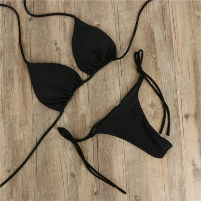 Summer Swimsuit Women’s Sexy Bikini Set with Padded Bra