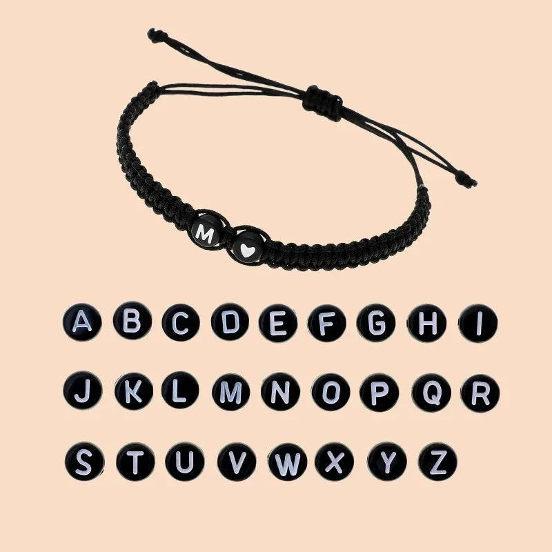 26 Letters Initial Heart Bracelet