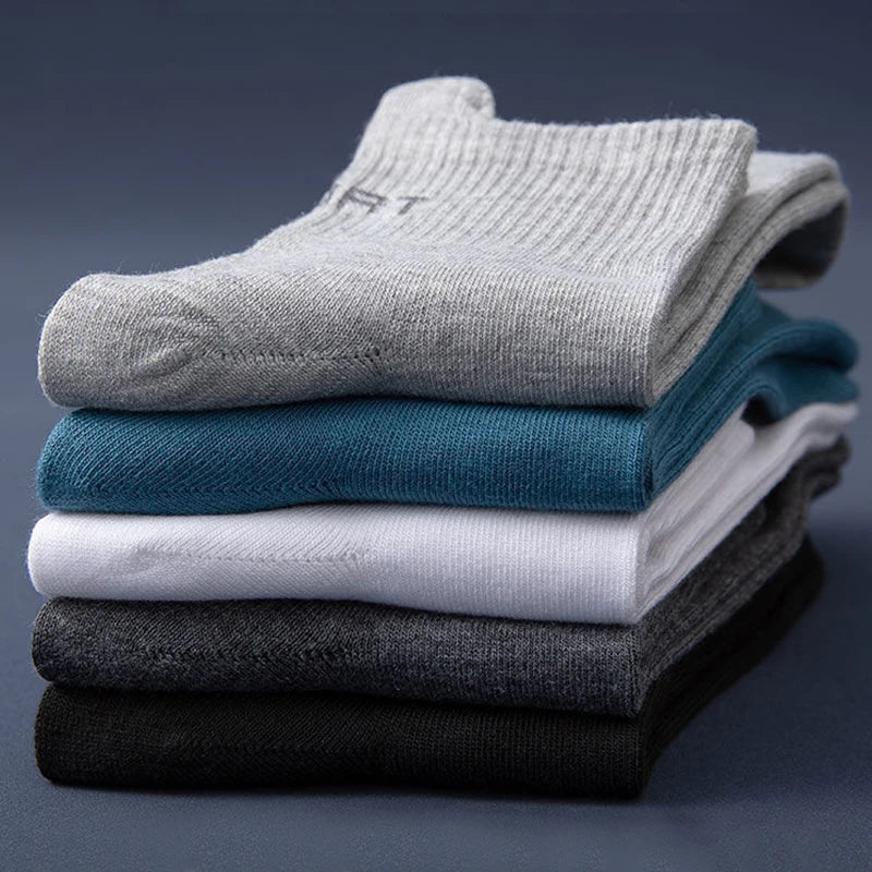 Breathable Cotton Socks for Men 10 Pairs