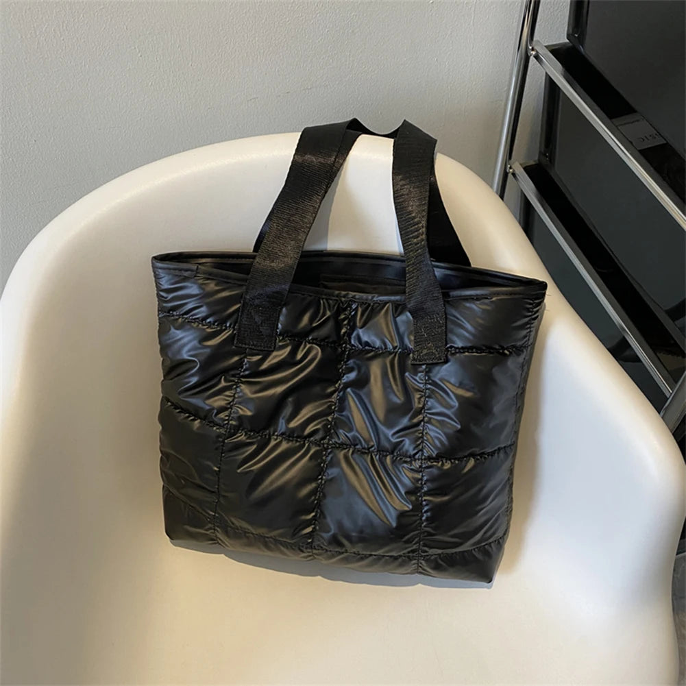 Quilted Cotton Padded Tote Bag