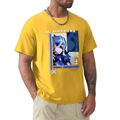 Men’s Genshin Impact Dottore T-Shirt | Oversized Casual Graphic Tee