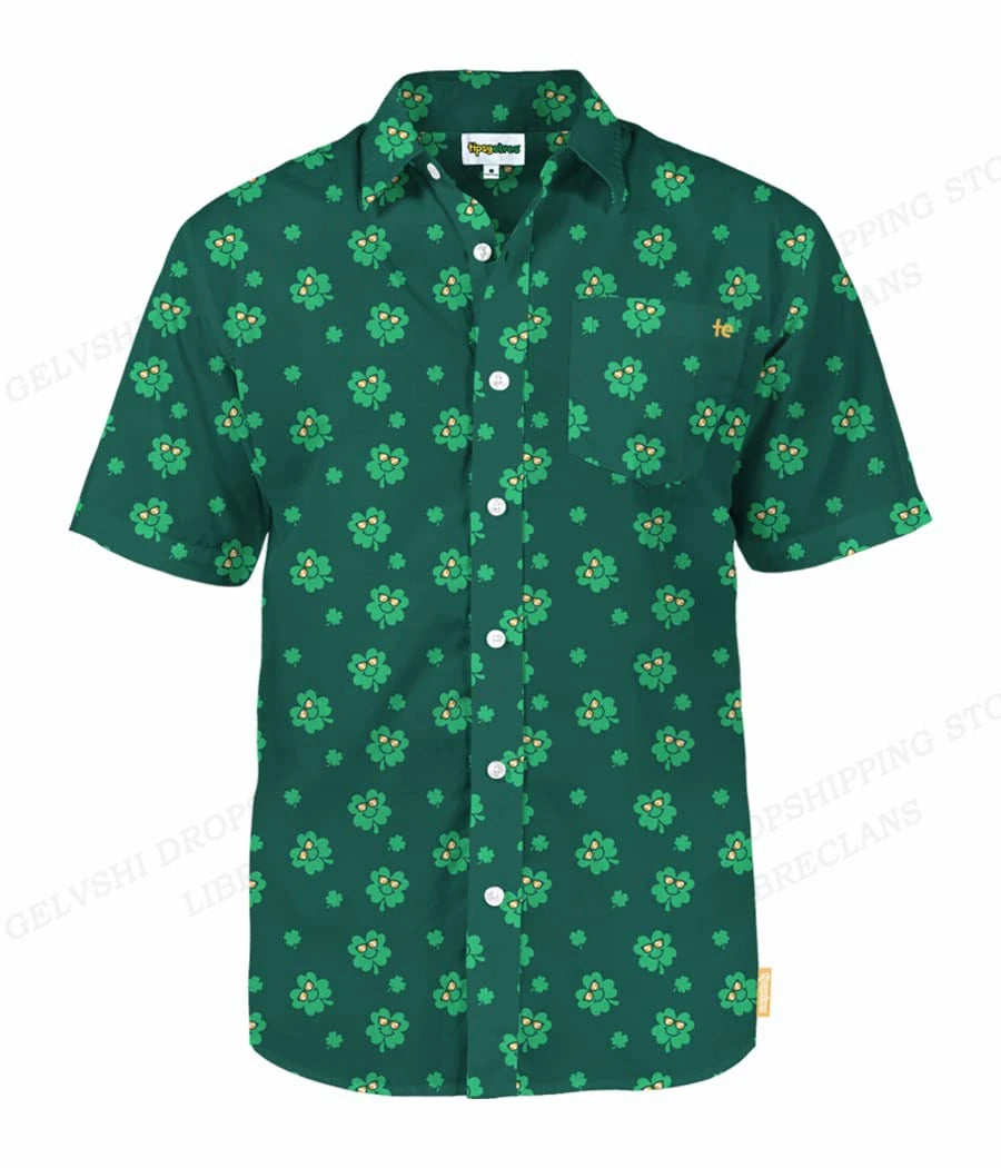 Duck 3D Print Casual Lapel Shirt | Unisex Beach Vacation Short Sleeve Blouse