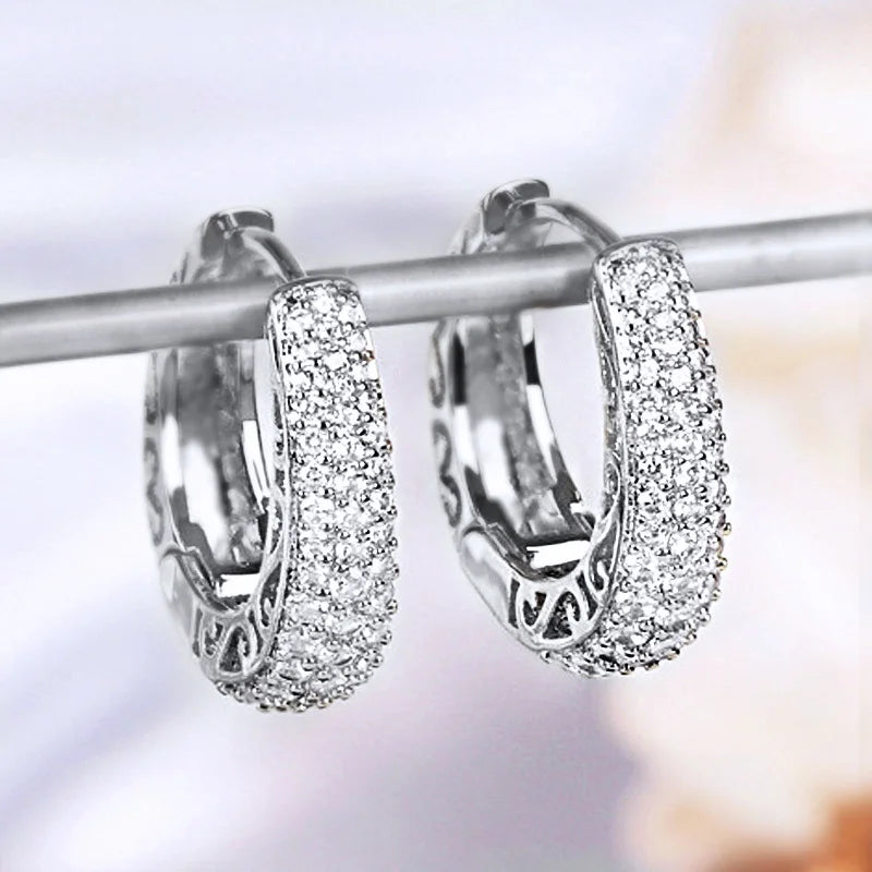 Hollow Gold Hoop Earrings
