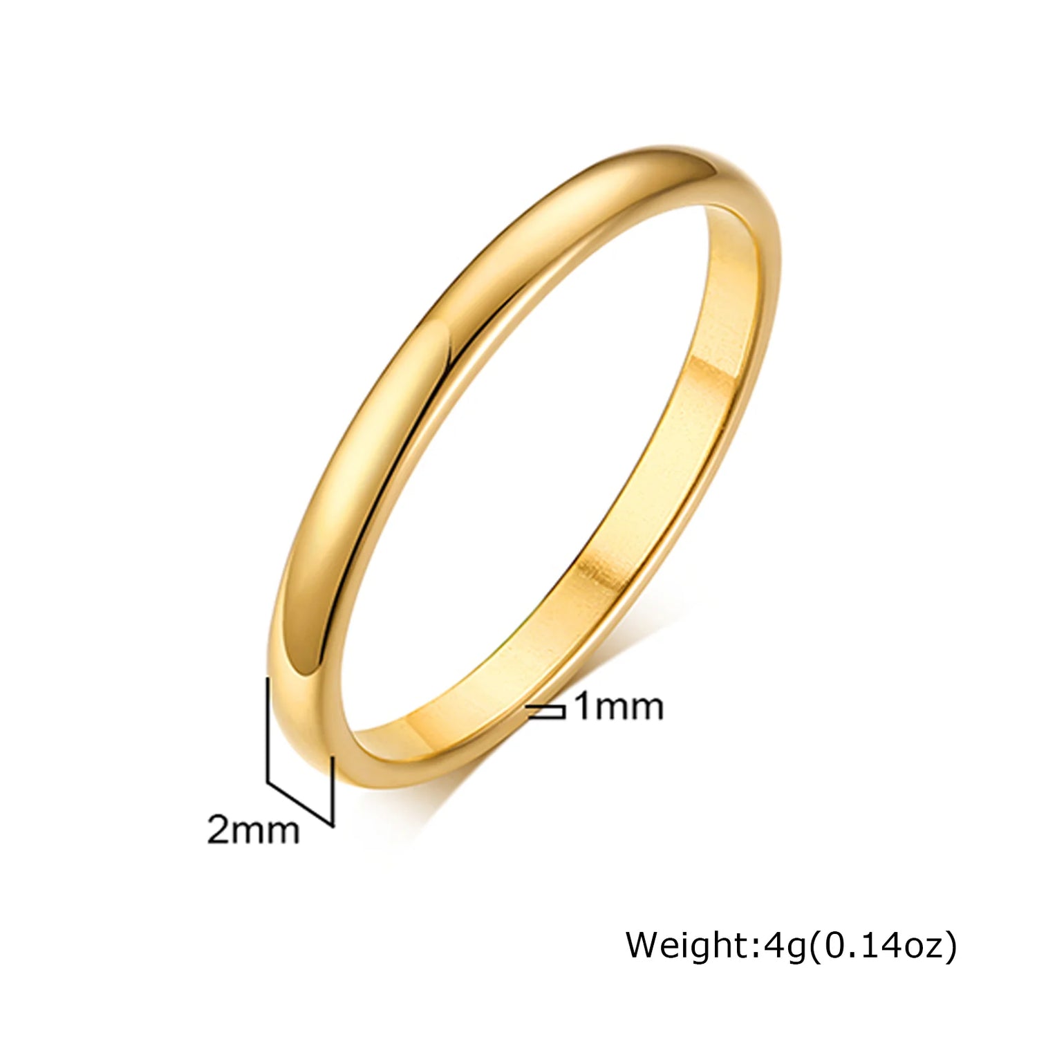 Classic 18K Plated Engagement Ring