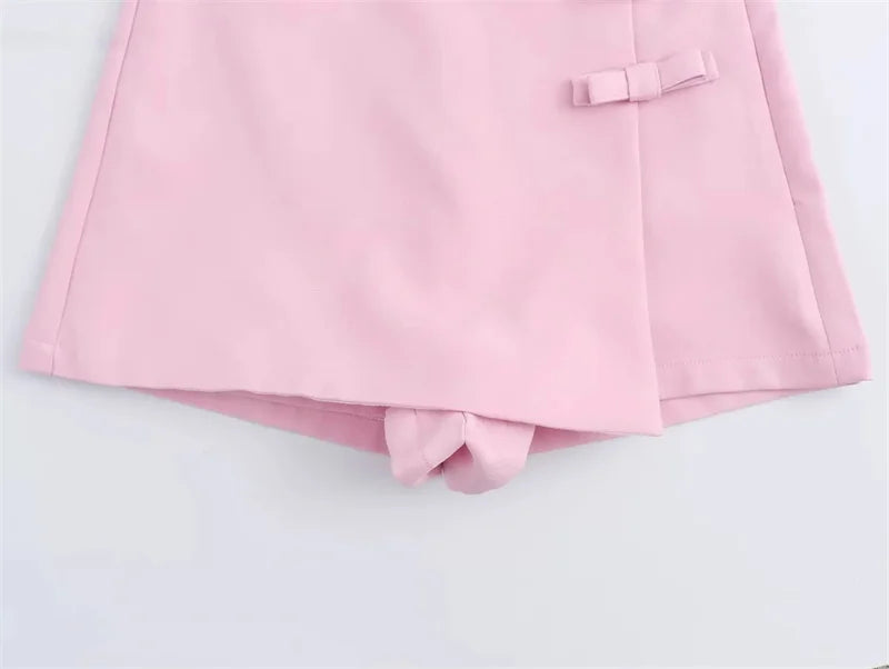 Women’s High Street Bow Skort | Summer Mini Skirt Shorts