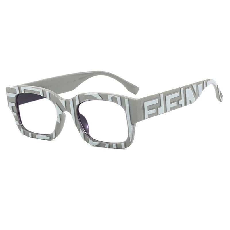 Trendy Square Resin Reading Glasses – Women’s Fashion Stripe Spectacles