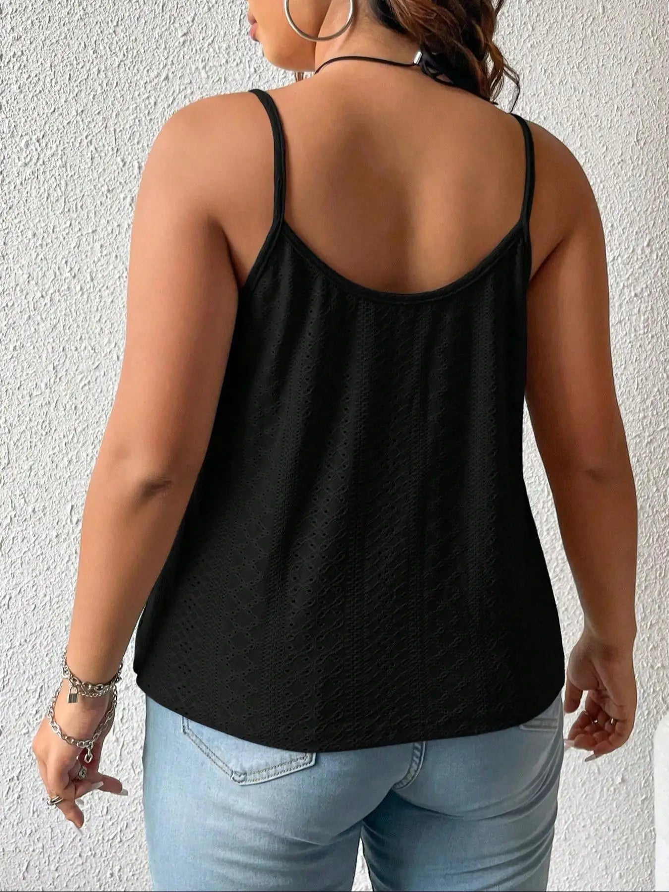 【Plus Size】 Snakeskin Print Tank Top, Casual Sleeveless Top for Daily Wear, Women&