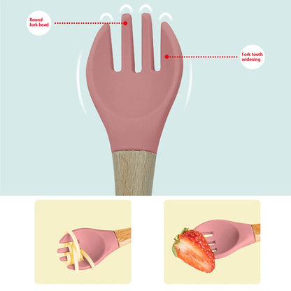 Soft Silicone Baby Feeding Set