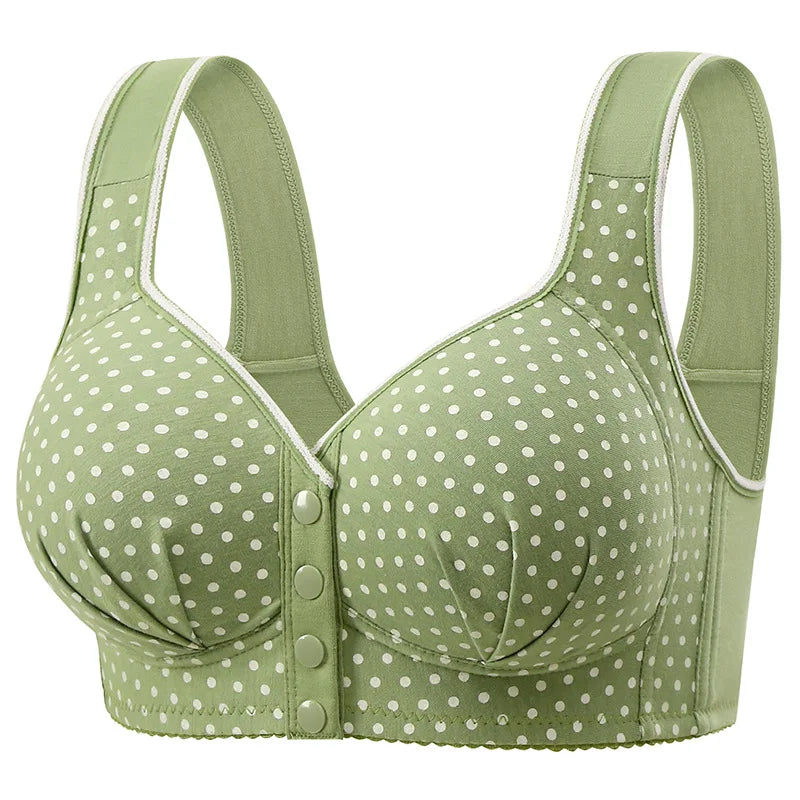 Women’s Large-Size Front Buckle Bras | Comfortable Wire-Free Everyday Support