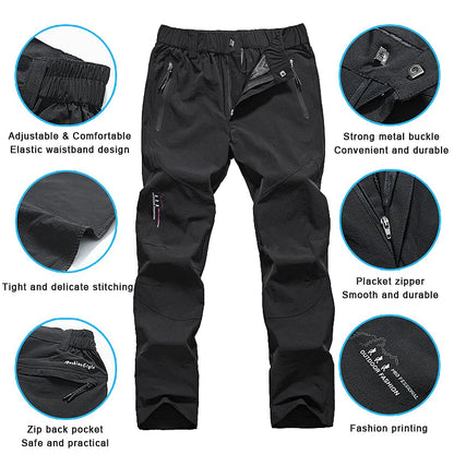 LNGXO Women Hiking Pants Summer Quick Dry Outdoor Camping Climbing Trekking Pants Women Waterproof Mountain Trousers Ripstop