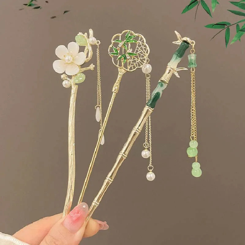 Handmade Floral Hairpin for Women