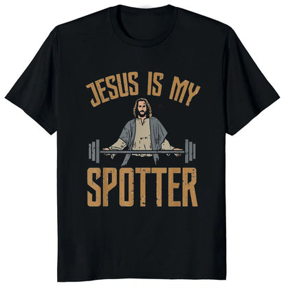Retro Vintage Jesus Christ Gym T Shirts Men Pure Christian Faith Tee Top Short Sleeved Funny Printed Graphic Tshirt Gift