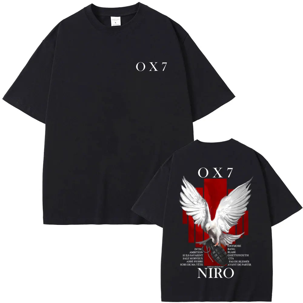 Rapper Niro OX7 Album Graphic T-Shirt | Vintage Hip Hop Streetwear Tee