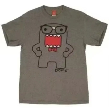 Fashion Kawaii Oversized Men T Shirt Pattern Y2K Cotton Print Round Neck Loose T-shirt Summer Women&