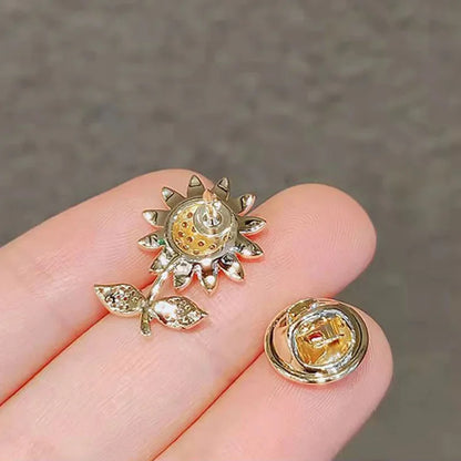 Fashion Bow and Flower Brooch Set