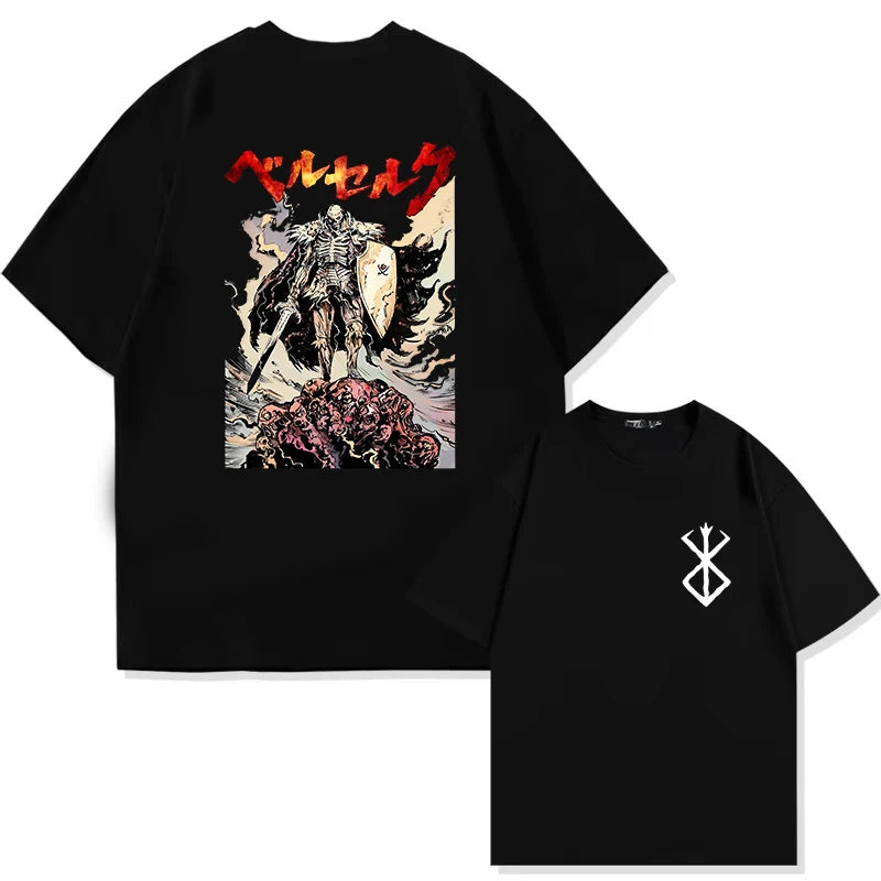Berserk Anime Guts Graphic T-Shirt | Dark Fantasy Manga Tee