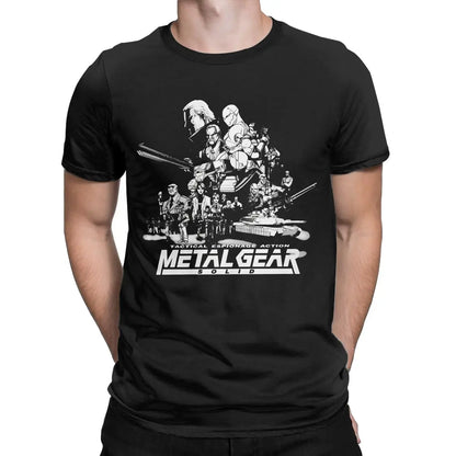Metal Gear Solid 3 Snake &amp; Raiden Graphic T-Shirt | Cotton Casual Game Tee