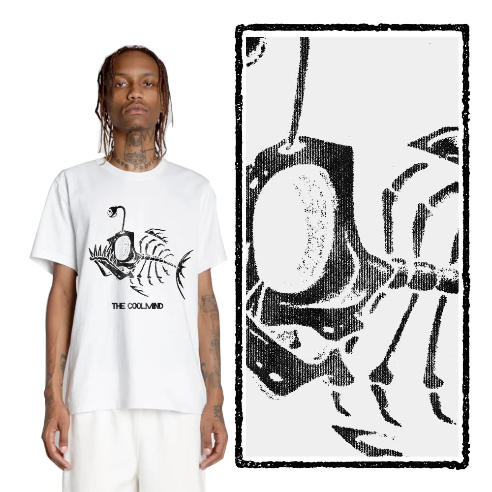 Bonefish Skull Deep Sea Fish Skeleton T-Shirt | Funny Fisherman Oversized Tee