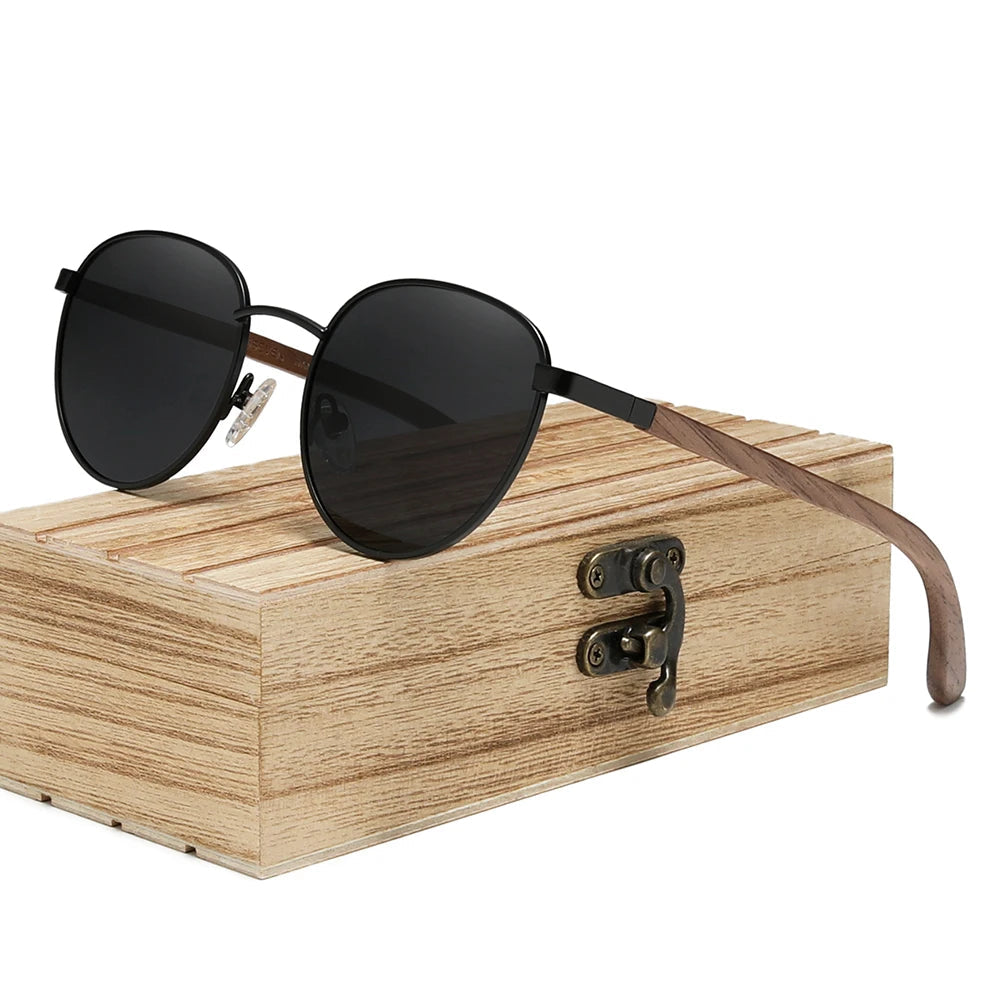 KINGSEVEN Polarized Wooden Sunglasses for Men