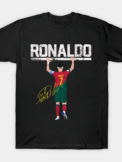 Ronaldo Portugal Jersey T-Shirt – 100% Cotton