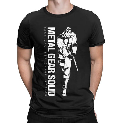 Metal Gear Solid 3 Snake &amp; Raiden Graphic T-Shirt | Cotton Casual Game Tee