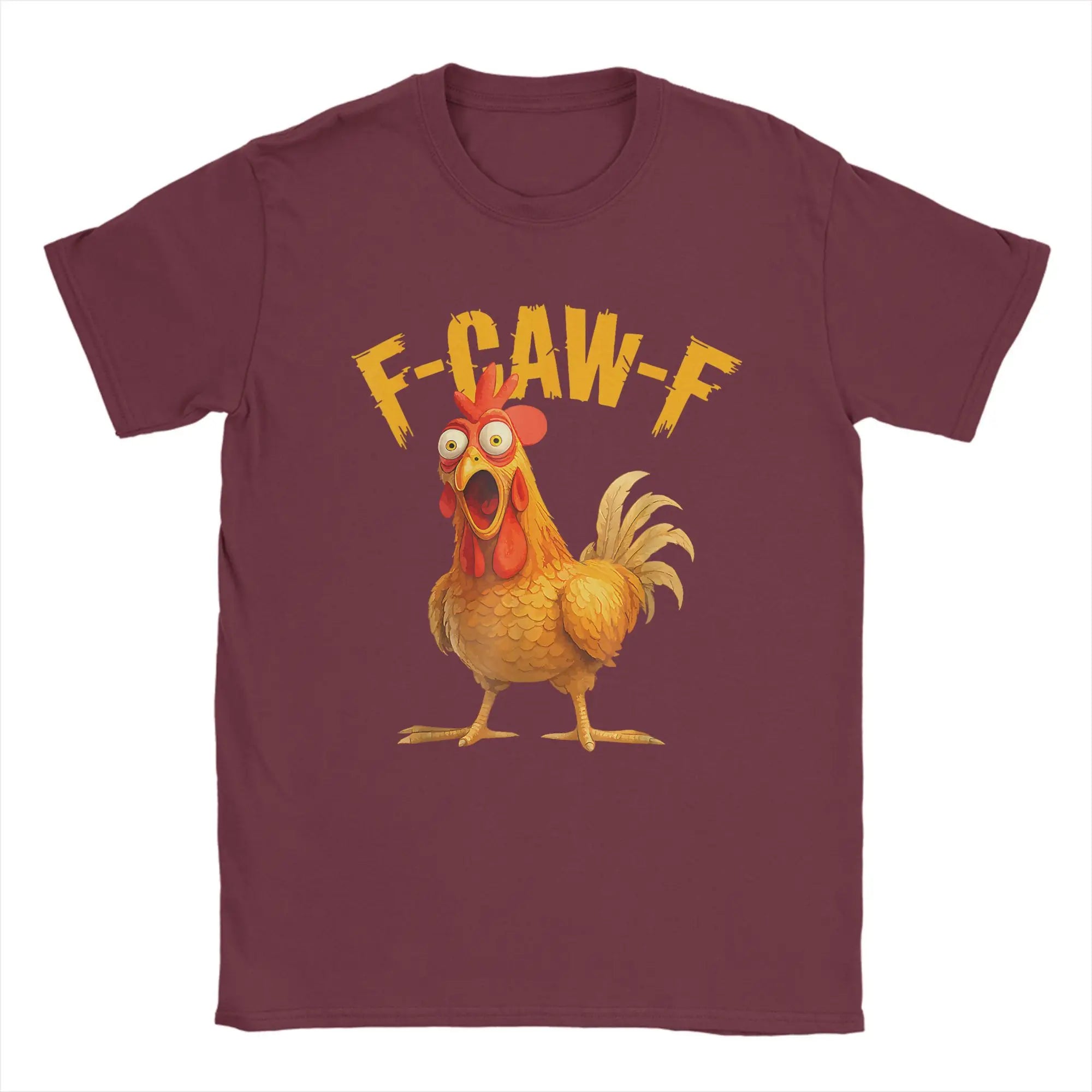 Funny F Caw F Chicken FCAWF T-Shirt | Men’s 100% Cotton Graphic Tee