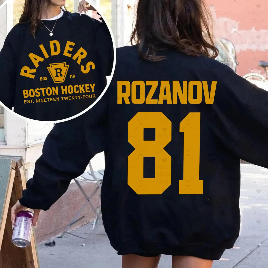 Heated Rivalry Hoodie | Ilya Rozanov 81 Bos Raiders Fleece Pullover