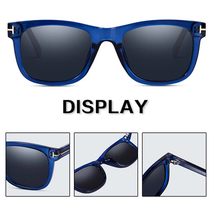 Fashion Square Polarized Sunglasses for Men – Luxury Designer UV400 Eyewear