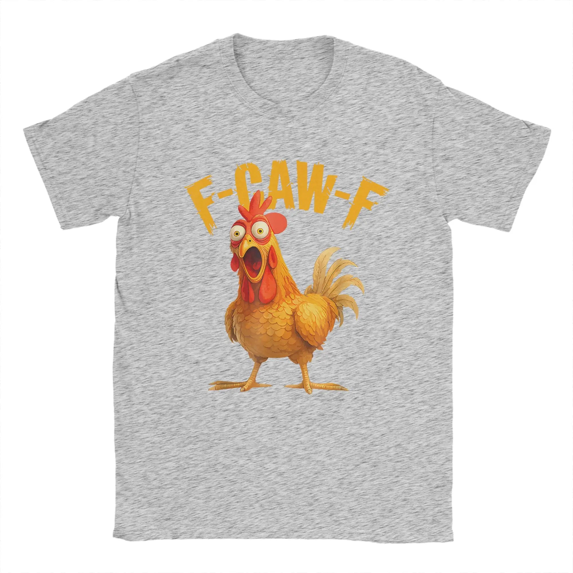Funny F Caw F Chicken FCAWF T-Shirt | Men’s 100% Cotton Graphic Tee