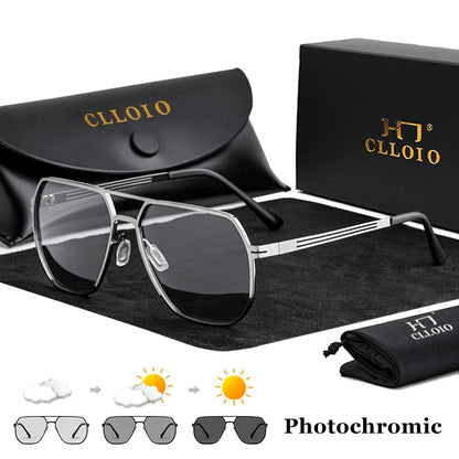 CLLOIO Photochromic Polarized Sunglasses for Men